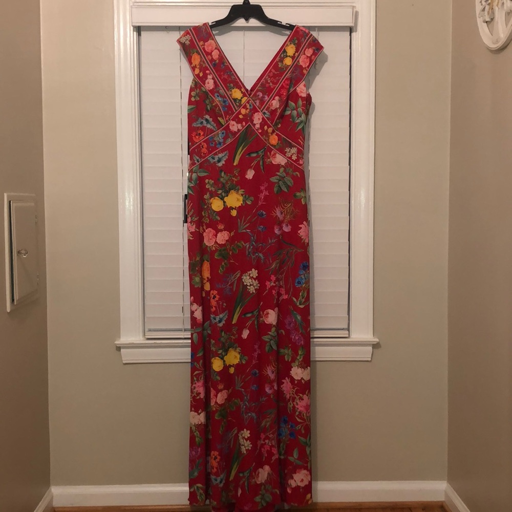 Tadashi Shoji floral gown